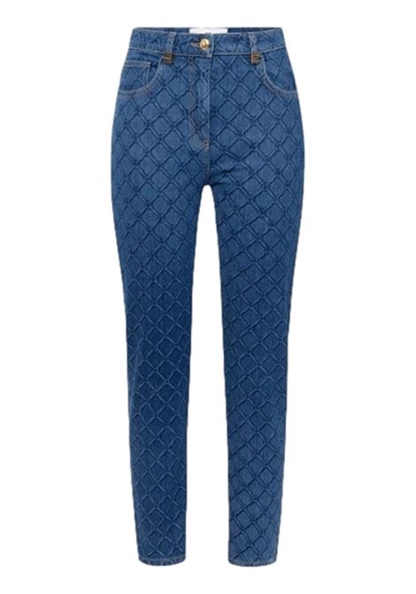 Jeans con losanghe all-over ELISABETTA FRANCHI | Pantaloni | PJ95N51E2139